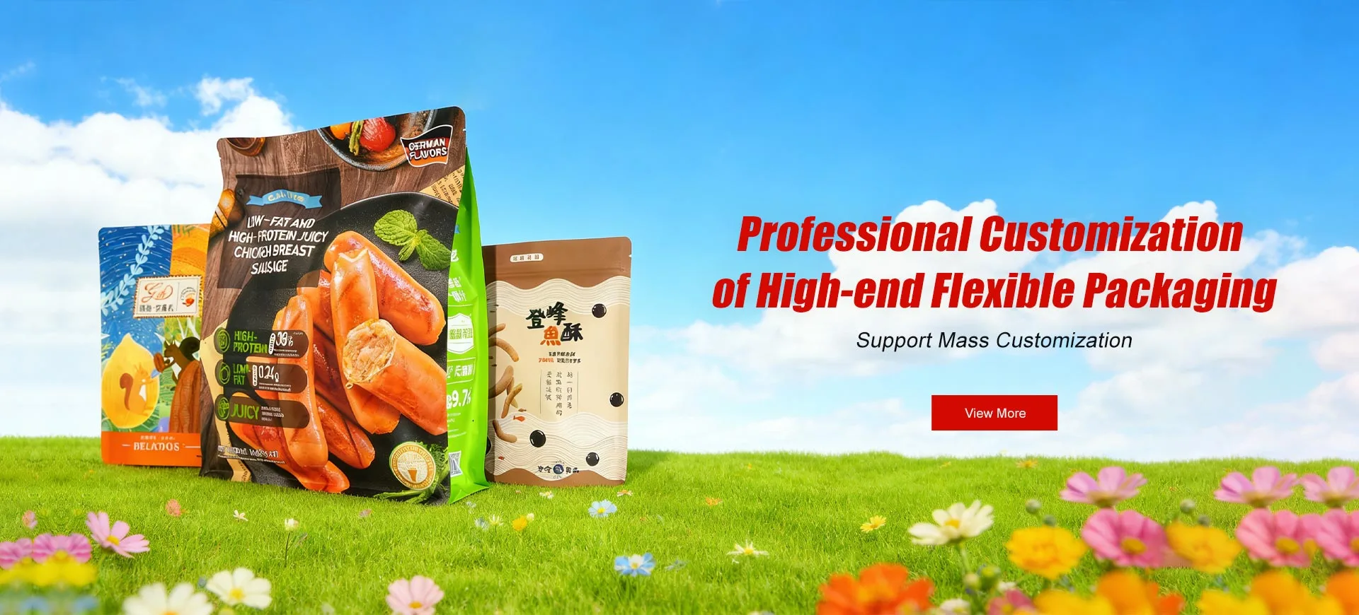 High-end Flexible Packaging ၏ ပရော်ဖက်ရှင်နယ် စိတ်ကြိုက်ပြုလုပ်ခြင်း။