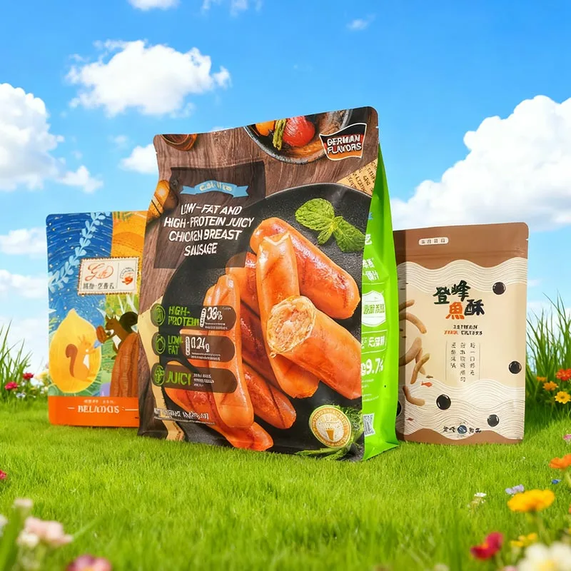 Eco-Friendly Kraft Paper အခြောက်လှန်းသော သစ်သီးများနှင့် အခွံမာသီးထုပ်ပိုးအိတ်များ